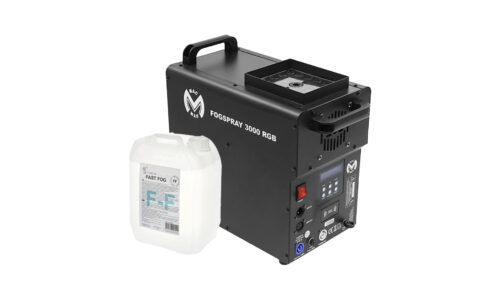 Mac Mah - Fog Spray 3000 RGB - Machine à fumée verticale (consommable inclus)