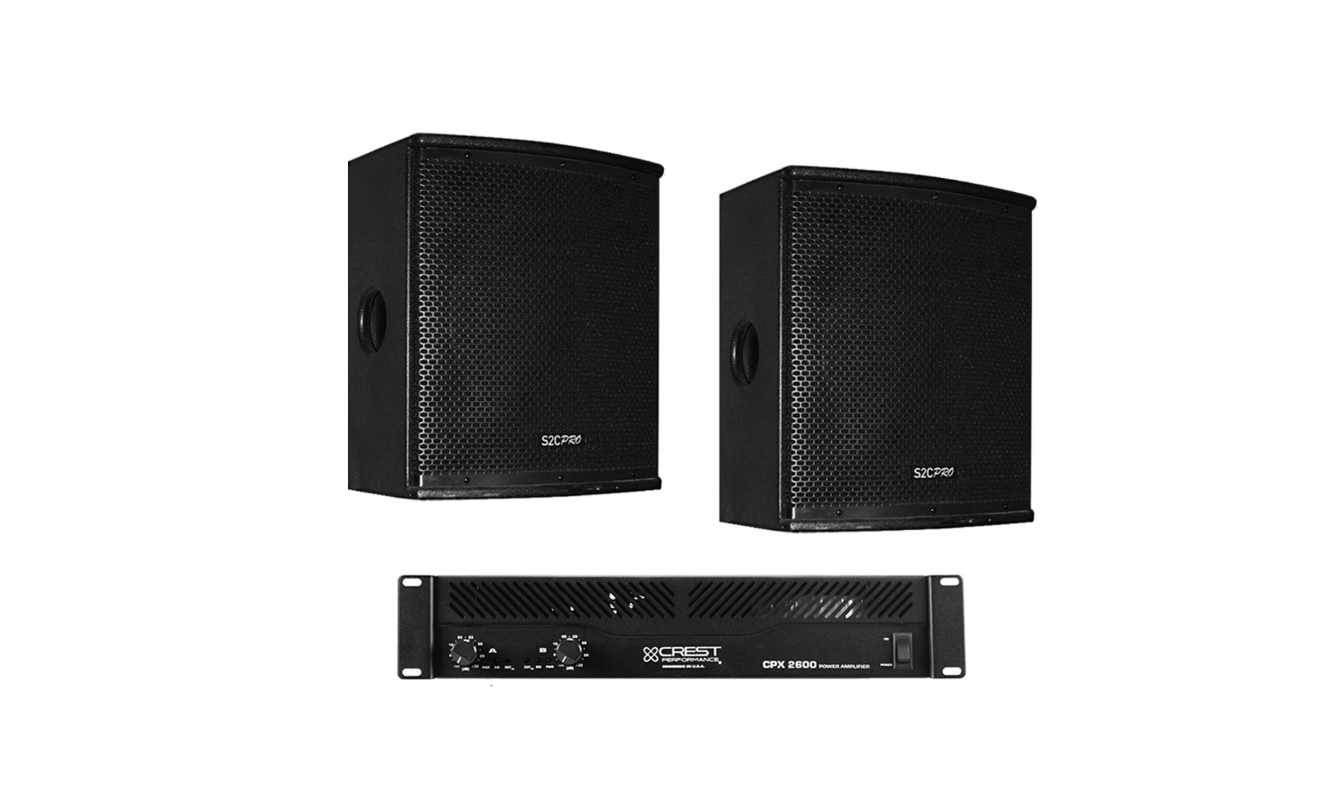 S2C Pro - Système passif 2 enceintes + ampli